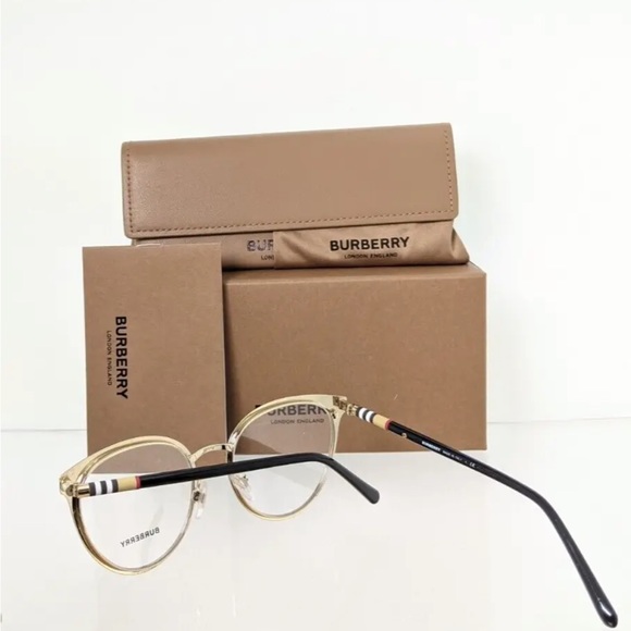 Brand New Authentic Burberry Eyeglasses BE 1324 1262 Black & Gold 52mm 1324 - Picture 5 of 5